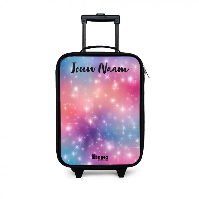 Sterren - Abstract - Kleuren Kinderkoffer - Zwart klein -3d