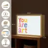You are art - Kleurrijk - Grafisch Light Box met batterij (Wandlamp) middel -USP_websiteoverzichtDE