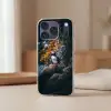 Papegaai - Vogel - Rots - Wit Telefoonhoesje iPhone 17 Pro klein -sfeer2