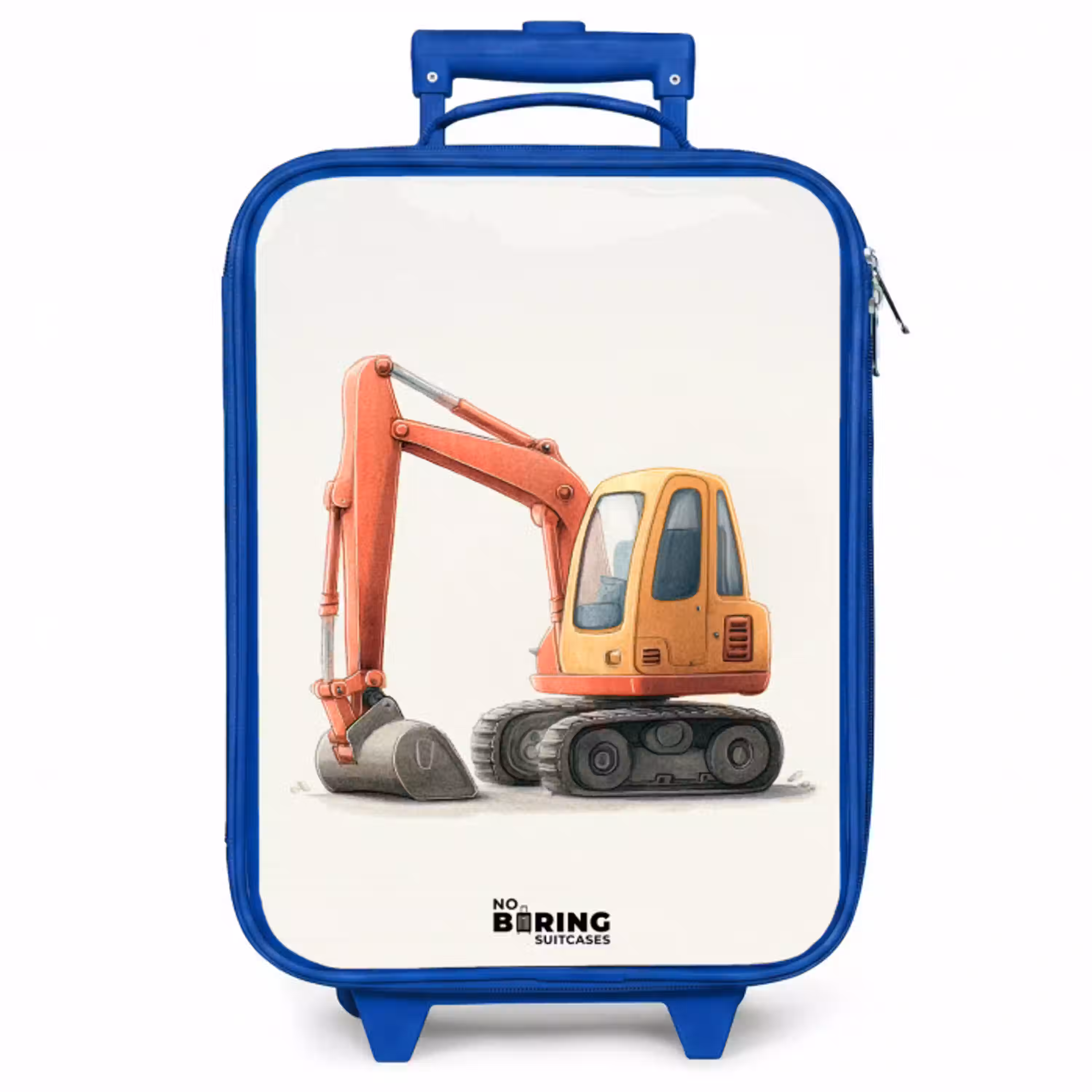 Graafmachine - Getekend - Oranje Kinderkoffer - Blauw klein -zzz_website3d