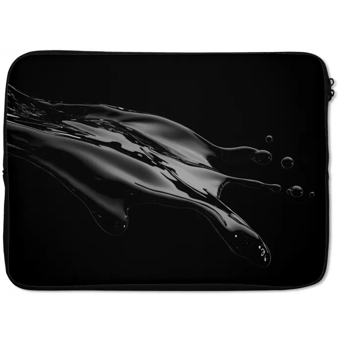 Zwart - Splash - Water laptophoes neopreen klein -zkaufland3dotto