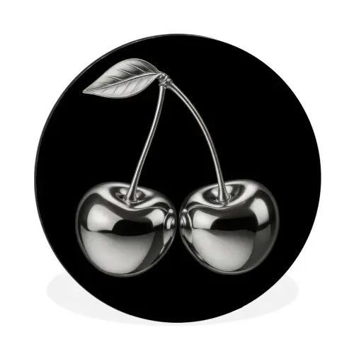 Kers - Luxueus - Metallic Wandcirkel aluminium klein -3d