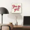 you go girl - Rood - Wit plexiglas 5mm klein -sfeer6