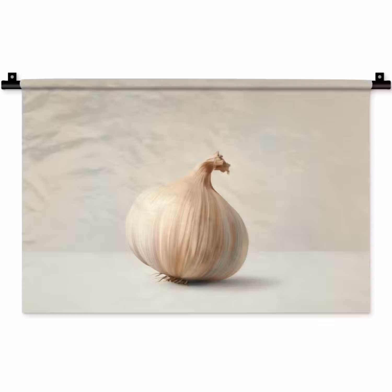 Wandkleed - Knoflook - Natuurlijk - Beige