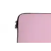 Groen - Teskt - This is art - Roze laptophoes neopreen klein -detail