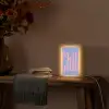 Chill - Roze - Blauw - Golvend Light Box met kabel (Tafellamp) klein -sfeer4