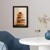 Boeken - Toren - Koffie - Beige fotolijst zwart zonder passe partout klein -sfeer4