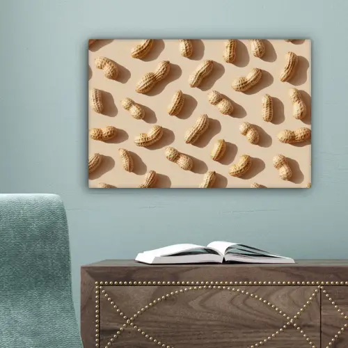 Pinda's - Patroon - Beige canvas 2cm klein -sfeer4