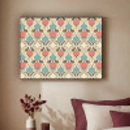 Barok - Retro - Kleurrijk Textielframe zwart klein 947 -sfeer1