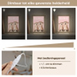 Otters - Glimlach - Bruin Light Box met kabel (Kinderlampje) klein -USP_dimbaarNL