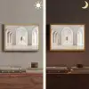 Hal - Bogen - Symmetrisch - Modern Light Box met batterij (Wandlamp) middel -sfeer3