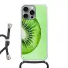 Kiwi - Groen - Fris Hoesje iPhone 16 Pro Max met koord klein -3d