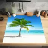 Palmboom - Strand - Zee - Zomer Inductie beschermer vinyl 3mm middel -sfeer5