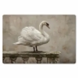 Zwaan - Elegant - Dieren - Wit Placemat vinyl groot -zzsfeer1_Kitchenyeah-website