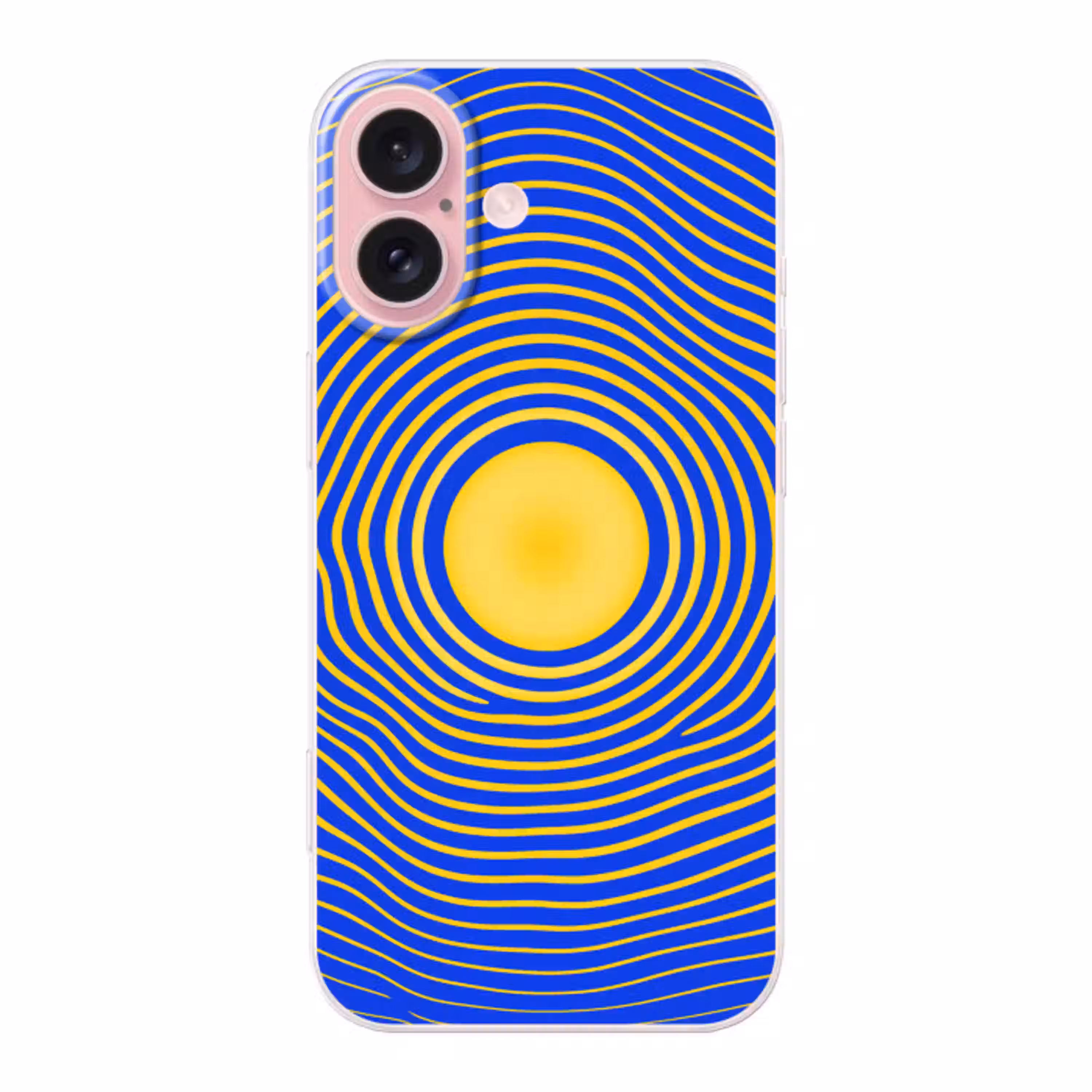 Abstract patroon - Blauw Apple iPhone 16 klein -3d