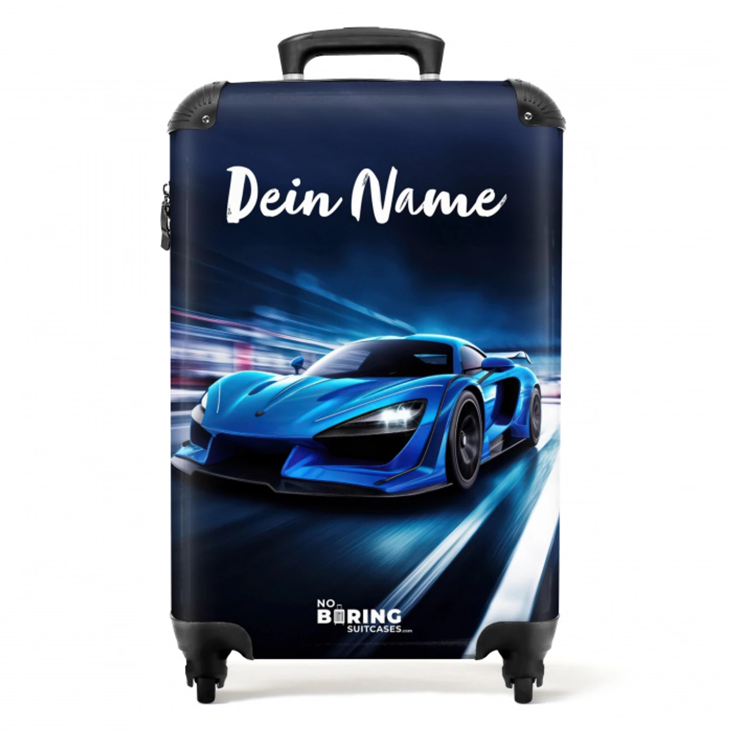 Blauwe blitz NBS - Handbagage koffer - Kinderen Unisex middel -productfoto_recht