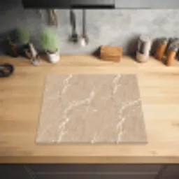 Beige - Marmer - Organisch - Wit Inductie beschermer vinyl 3mm middel 274 -sfeer5