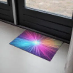Abstract - Light - Burst - Modern - Colorful Deurmat klein -sfeer2