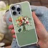 Bloemen - Vaas - Kaartje Hoesje iPhone 16 Pro Max met koord klein -sfeer3