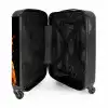 Luipaard met kleurrijke jas en verfspetters NBS - Handbagage koffer - Unisex middel -binnenkant