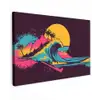 Golf - Kleurrijk - Zon - Palmbomen canvas 2cm klein -z3d