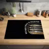 Sardines - Tekst - Vis - Blik Inductie beschermer vinyl 3mm klein -sfeer5