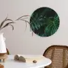 Monstera - Bladeren - Tropisch - Jungle Wandcirkel kunststof plaat 5mm dik klein -sfeer4