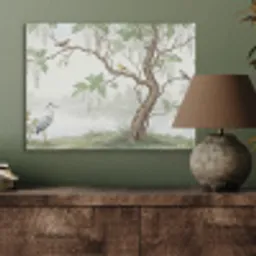 Reiger - Landschap - Groen PET vilt klein -sfeer2