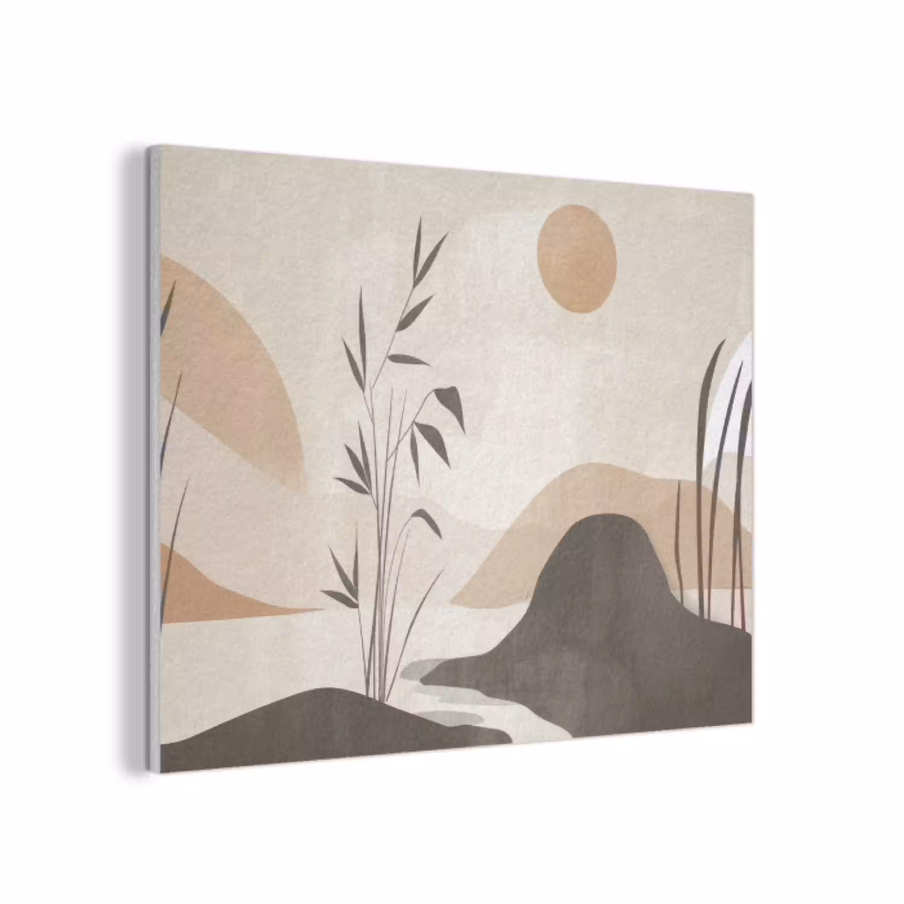 Japandi - Landschap - Beige PET vilt klein -3d