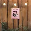 Kat - Hart - Tekst - Valentijn tuinposter los doek klein -sfeer1