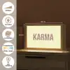 Karma - Luipaardprint - Geel Light Box met kabel (Tafellamp) klein -USP_websiteoverzichtNL