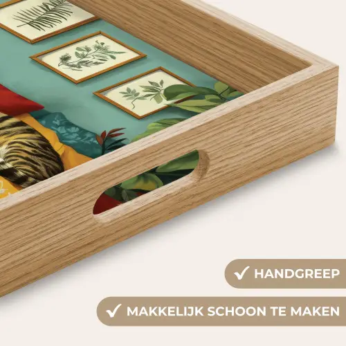 Kat - Planten - Groen Dienblad Rechthoek middel -USP_HandgreepNL