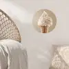 IJs - Softijs - Romig - Hoorntje - Beige Wandcirkel behangsticker klein -sfeer4
