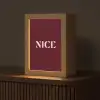 Nice - Bordeaux - Roze Light Box met kabel (Tafellamp) klein -z3d_website