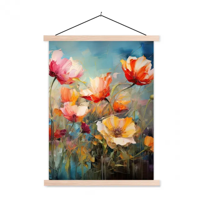 Hanging Poster - Flowers - Watercolor - Art - Botanical - Nature