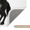 Zwart - Paard - Portret Badmat klein -USP_AntislipNL