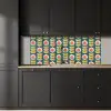 Retro - Bloemen - Scandinavisch keuken achterwand 2 middel 871 -sfeer1
