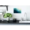 Zee - Silhouet - Abstract - Blauw Muursticker klein -keuken