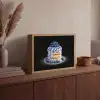 Pannenkoeken - Blauwe Bessen - Bord Light Box met batterij (Wandlamp) middel -sfeer2