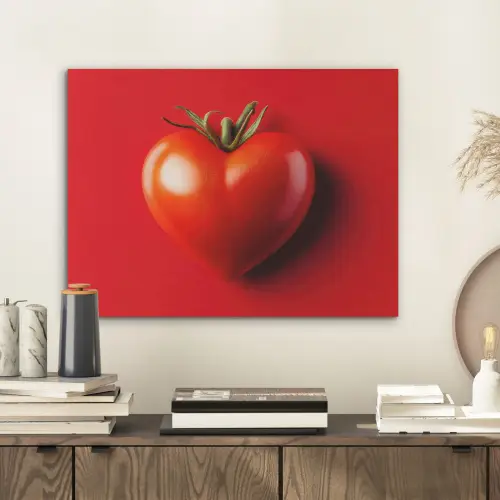 Tomaat - Rood - Hart PET vilt klein -sfeer1