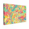 Geel - Roze - Blauw - Retro canvas 2cm klein -z3d