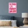 Valentijn - Hart - Liefde - Roze poster papier klein -sfeer2
