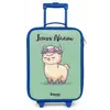 Kawai - Alpaca - Groen Kinderkoffer - Blauw klein -zz3dotto
