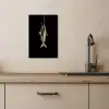 Goud - Vis - Haak - Zwart KitchenYeah - Keuken - Canvas klein -sfeer2
