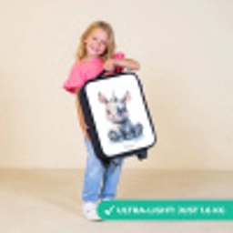 Baby neushoorn Kinderkoffer - Zwart klein -sfeer2_UK