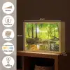 Bos - Landschap - Water - Bomen - Zon - Groen - Natuur Light Box met batterij (Wandlamp) middel -USP_websiteoverzichtNL