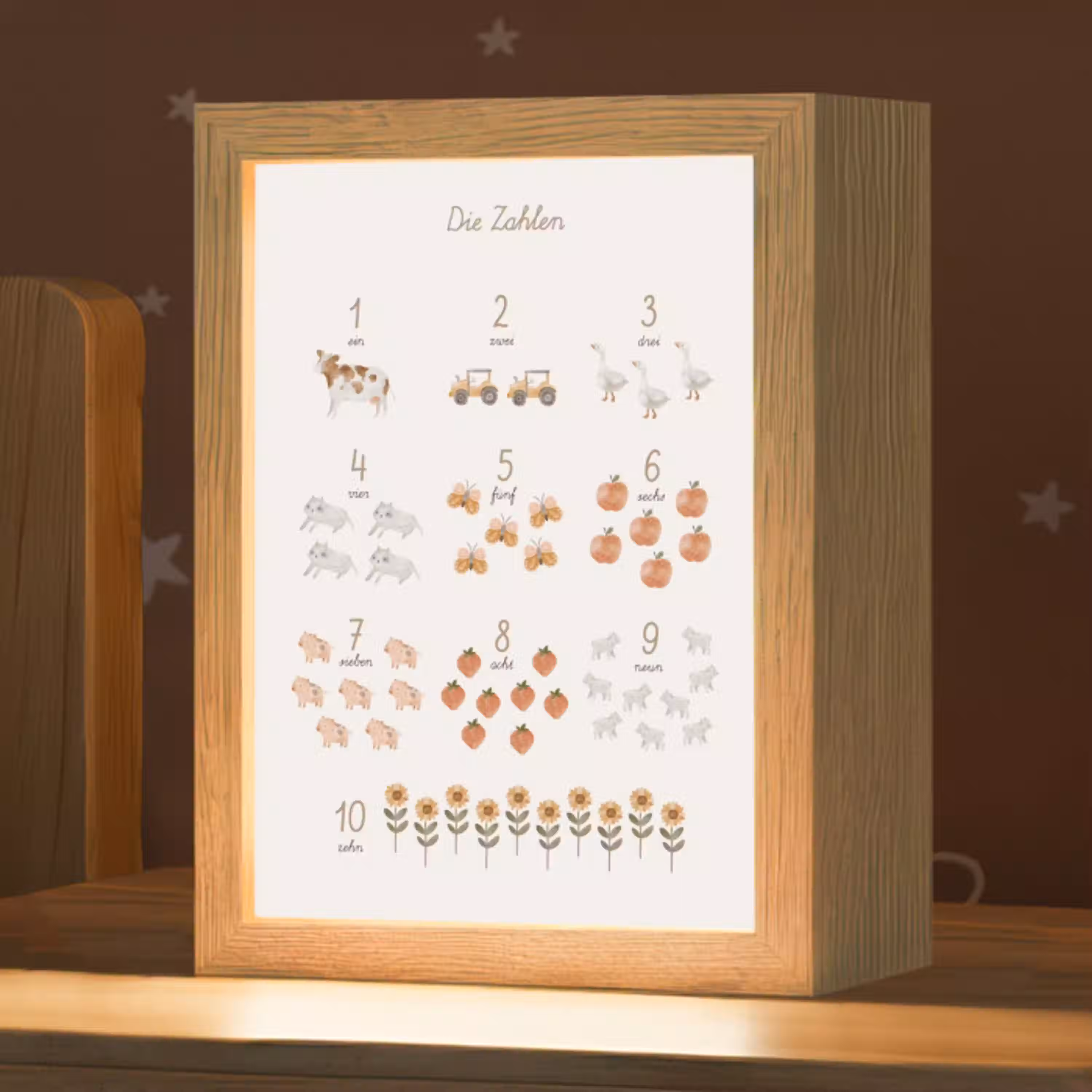Educatief - Leren tellen - Beige - 1-10 - Boerderij Light Box met kabel klein -zzz_3d_website