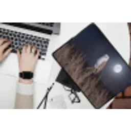 Kerkuil - Maan - Nacht laptophoes neopreen klein -bureau