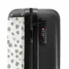 Grijze verfspatten op een gebroken wit NBS - Handbagage koffer - Kinderen Unisex middel -slot