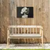 Modern - Vrouw - Hoed Tuinposter op houten frame 2 cm dik klein -sfeer4